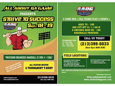 Baseball Event by AADG Flyers flyer graphic design print media vector