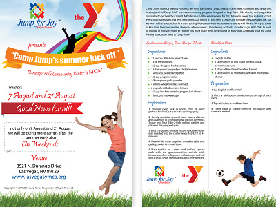 Jump 4 Joy Event Flyer flyer graphic design illustration vector