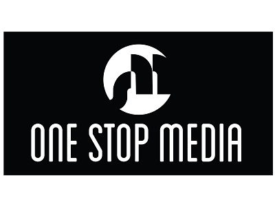 One Stop Media branding graphic design logo print media typography vector