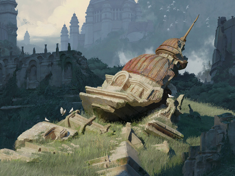 Concept Art - Ruins Scouting (Crop) by Dela Neve on Dribbble