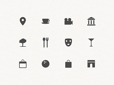Tripnotes Icons icons ios location pixycle tripnotes