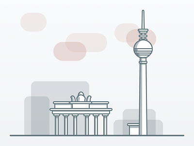 Berlin aiderly berlin clean illustration illustrator
