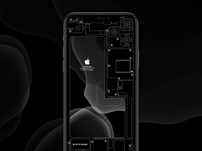 iPhone 11 Pro Schematic apple battery camera ios iphone iphone11pro lines schematic vector wallpaper