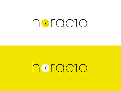 Horacio logo for web app band identity brand branding branding graphic clock hours identity logo time yellow