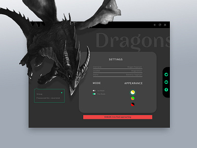 Day007 #DailyUI adobe adobexd daily007 dailyui dark mode dark theme dark ui design gameofthrones graphicdesign lord of the rings smaug ui uidesign uidesigner uikit ux