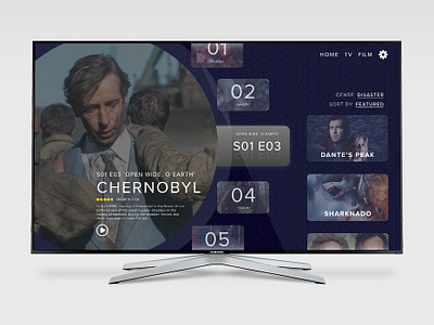 Day025 #DailyUI adobe adobexd chernobyl daily 100 challenge dailyui dantespeak design sharknado tv app twister ui ui design ui designer ux