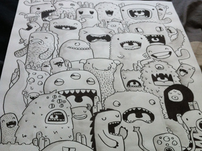 Sketches #02 aquarelle custom doodles molotow monsters posca samnuts