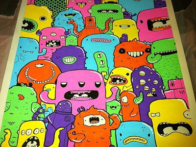 Sweet Monsters Final candy doodles monsters posca samnuts sweet