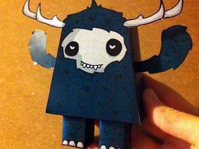 Paper Toy, first try ! drawing illustrator paper toy samnuts