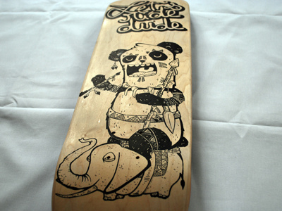 Panda Skate panda posca samnuts skate skateboard