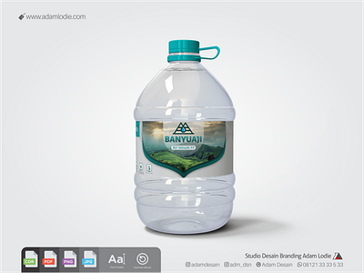 Desain Botol Air Mineral/Galon | Water Bottle Design branding corel draw design logo packaging design vector