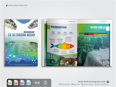 CV. SIJ Tanjung Merah- Company Profile Design branding brochure design business company company profile flyer design