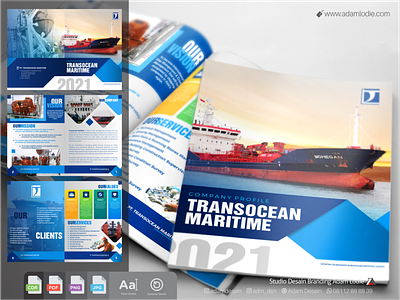 TRANSOCEAN MARITIME COMPANY PROFILE DESIGN branding brochure company company profile stationery