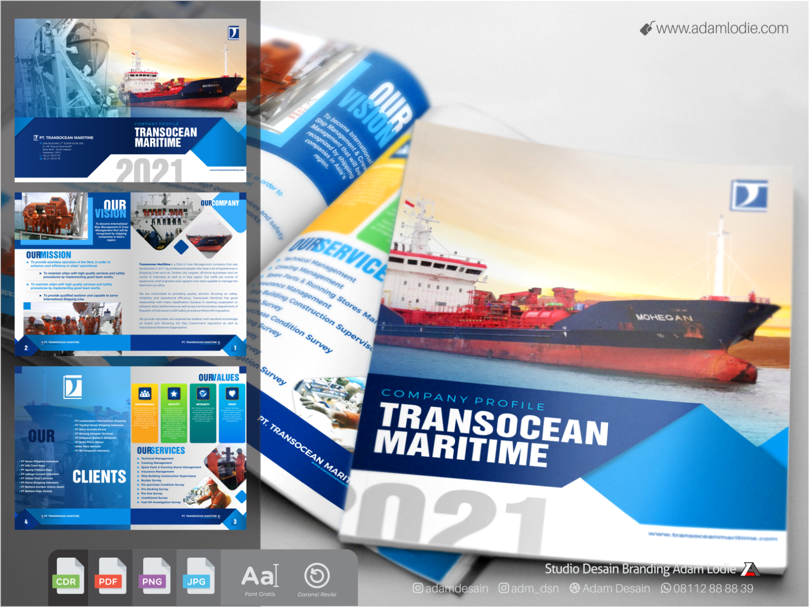 TRANSOCEAN MARITIME COMPANY PROFILE DESIGN By Adam Desain On Dribbble