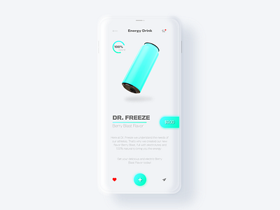 Energy Drink | Dr Freeze | Mockup illustration mobile app mobile app design mobile ui product product design uidesign uxdesigns