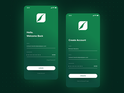 Pied Piper Login Page Concept app apple clean design concept design figma ios login page login screen mobile mobile design mobile ui pied piper ui ui design user experience user interface ux ux ui ux design