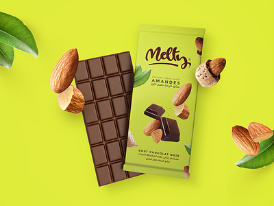 Melty - Chocolate Packaging branding chocolate chocolate packaging colors food free logo package design packaging product
