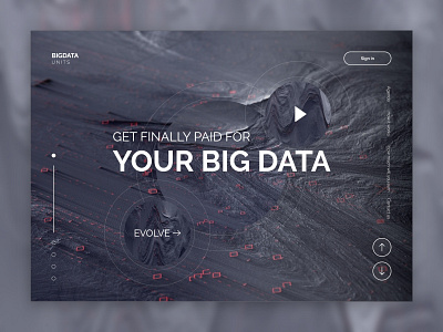 The browser extension for big data of users design minimal ui web website