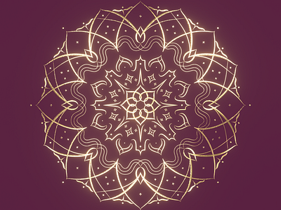 Golden Mandala animation animation 3d blender blender 3d blender3d design illustration logo mandala