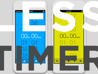 Timeless v1.1 presentation app apple blue gotham gray ios iphone pdf presentation print stopwatch themes timer typography utilities yellow