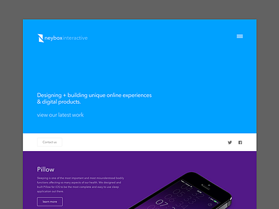 Neybox Interactive apps flat ios responsive web design website