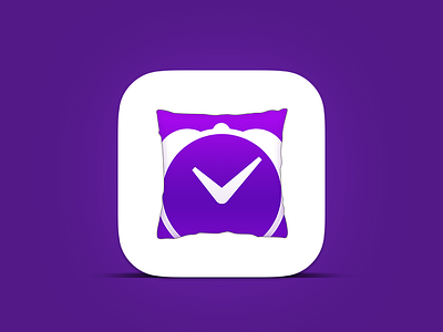 Pillow Icon v.1.1 app icon ios pillow purple sleep