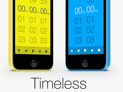 Timeless Website app flat ios minimal timer web design