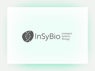 InSyBio - Branding biology green brown informatics logo
