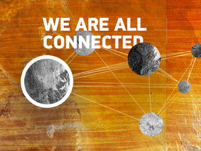 We Are All Connected artwork planets space texture website