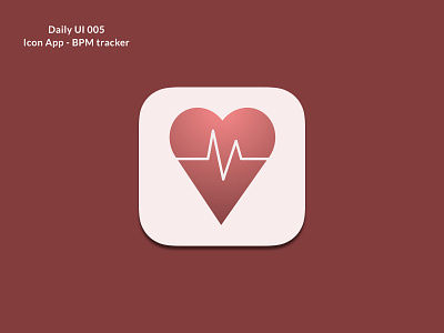 daily ui 005 fin dailyui dailyui005 dailyuichallenge fit health health app healthcare heart illustration logo ui