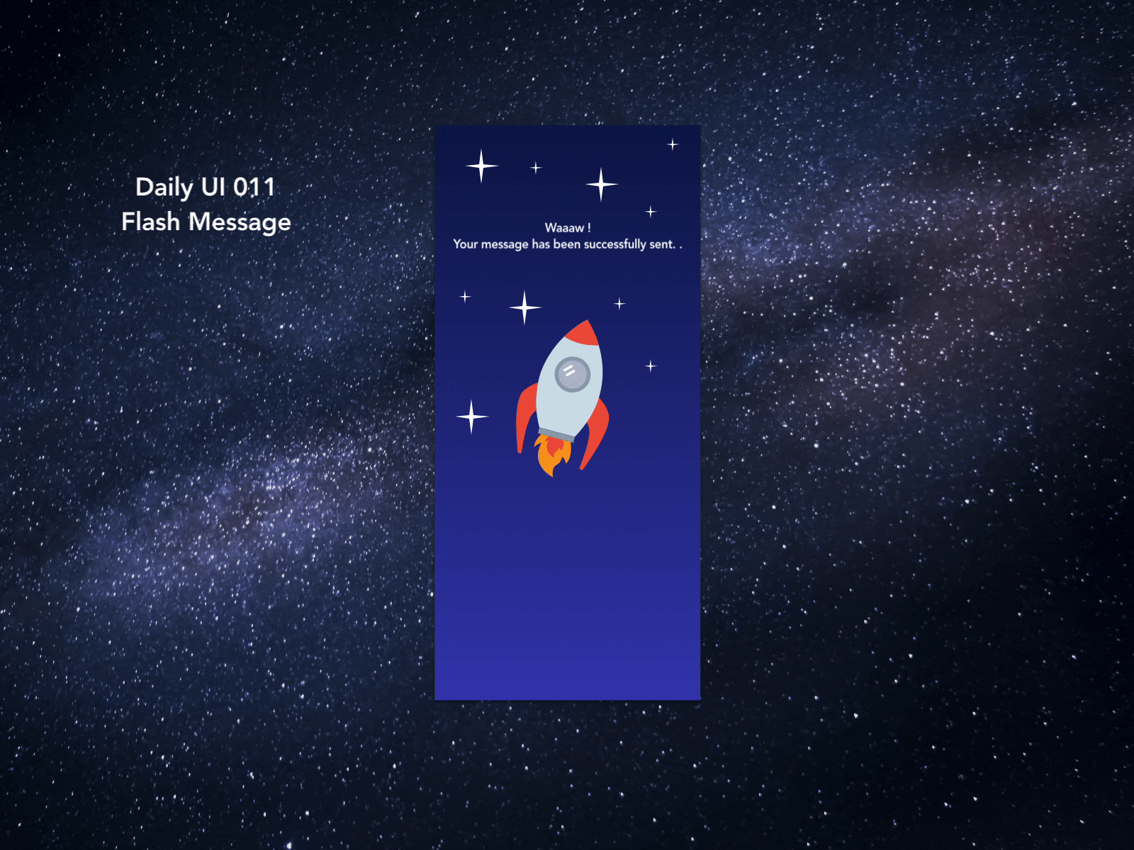 Daily UI 011 - Flash message