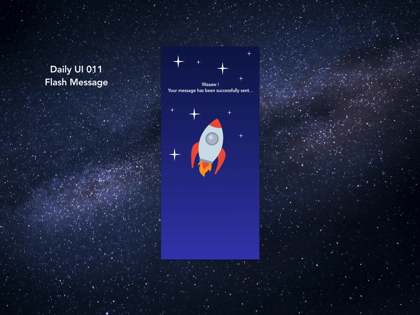 Daily UI 011 - Flash message animated gif animation animations dailyui dailyui011 dailyuichallenge design error flashmessage flinto illustration message microinteraction motion ui