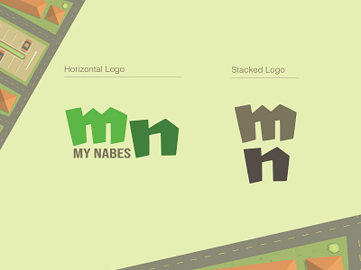 Logo for MyNabes App app brand design brand identity logo neighborhood neighbors