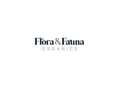 Flora & Fauna Logo branding cosmetics florafauna graphic design identity design logo logo design packaging design
