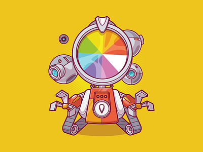 Color wheel brazil character color design fun illustration sao paulo thunder rockets ui