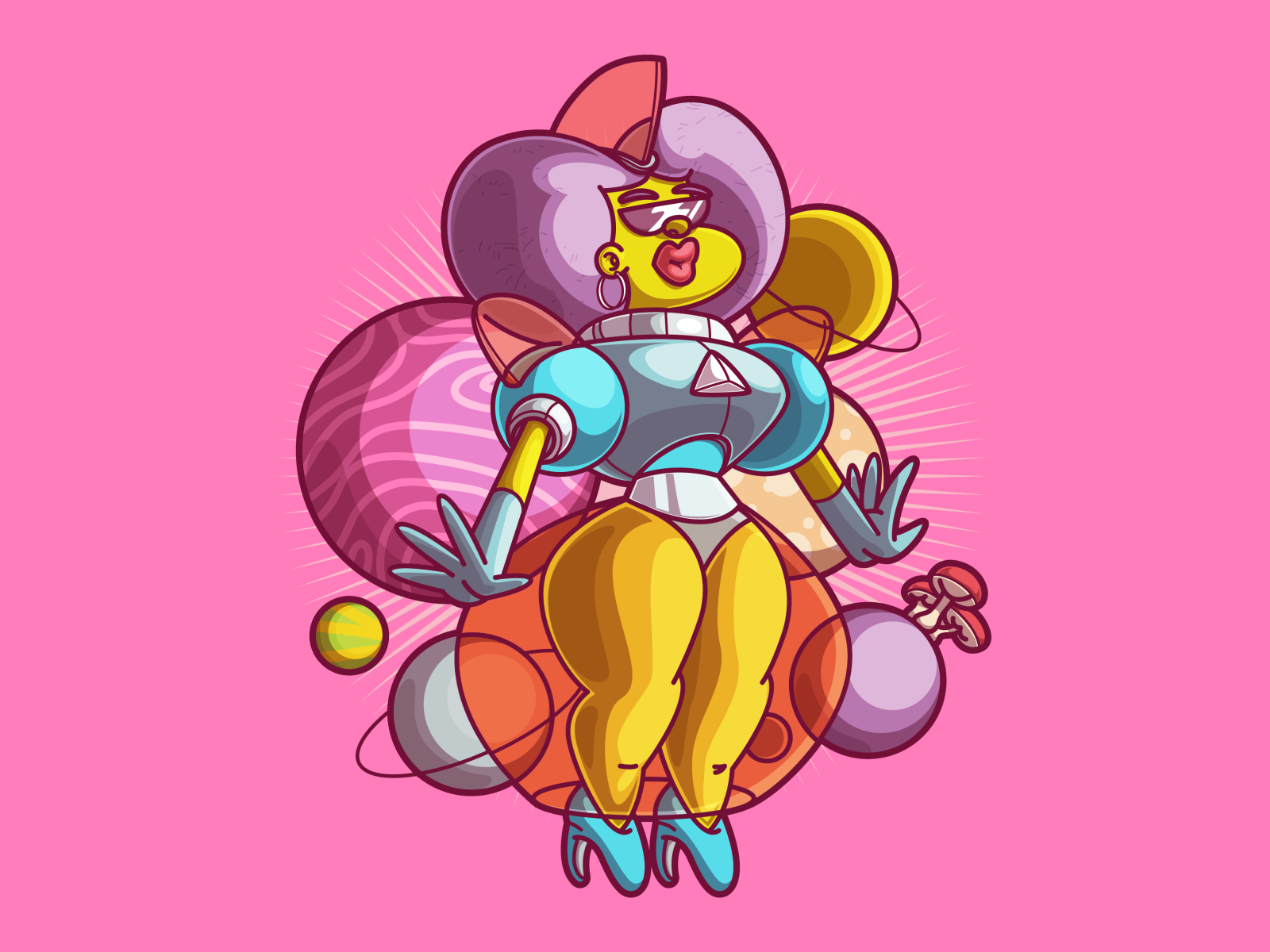 The creator brazil character color design fun illustration sao paulo thunder rockets ui