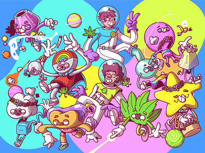Stoned Astros Universe by Thunder Rockets on Dribbble