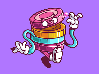 Sweet gambling brazil character color design fun illustration logo nft sao paulo thunder rockets ui ux