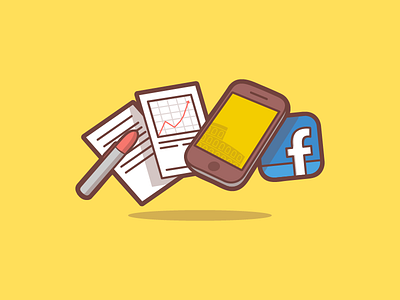 Social Coliseu brazil campinas connection design flat icon illustration minmal social thunder rocketes ui ux