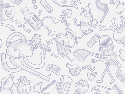 My Crazy Dreams Pattern campinas design dreams film icon pattern thunder rockets ui ux viking