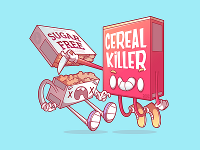 Cereal Killer brazil campinas character food illustration killer sao paulo thunder rockets ui
