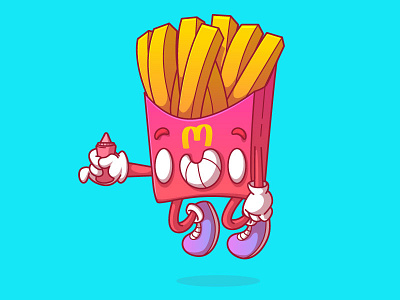 Fries? brazil campinas character food fries illustration sao paulo thunder rockets