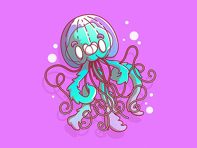 Jellyfish campinas colors criatividade fish fun illustration jellyfish meetup sao paulo thunder rockets