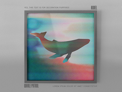 Whale Patrol abstract aesthetic artwork framed futuristic glitch glitchart huxel huxelart illustration psychedelic trippy