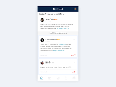 Mobile News Feed Concept (Rebound #1) feed mobile news news feed social