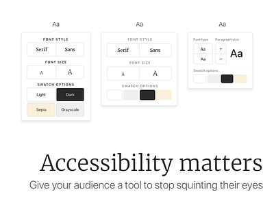 Font Settings Tool accessibility colour blind font settings font type sepia
