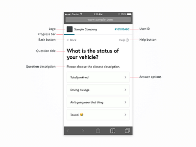 UI Breakdown #1 app breakdown form mobile workflow