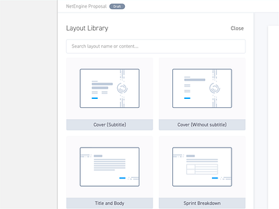 Apollo - Layout Library #1 illustration layout library proposal web