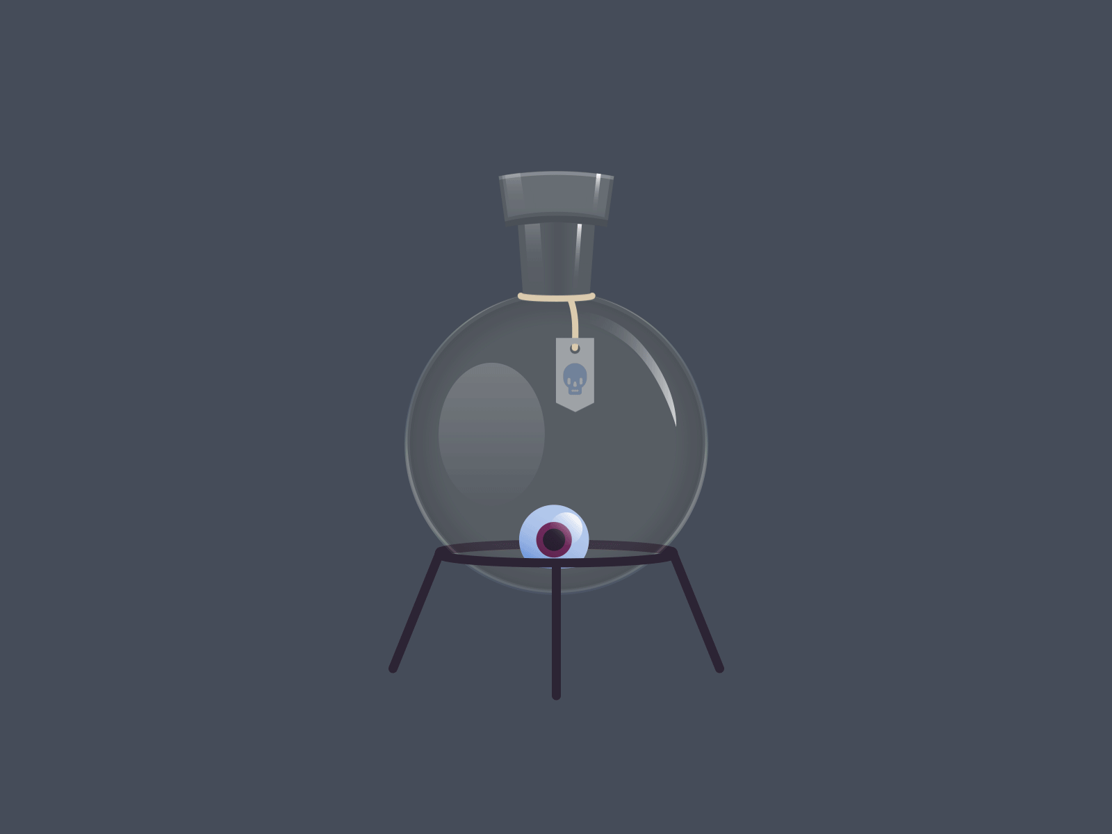 Witch's Potion 2d animation after effects animation design gif animation halloween illustration illustrator illustrator cc motion design motion graphics october potion vector vector animation vector art