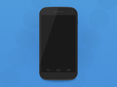 Smartphone Mockup android clean flat design illustration minimal nexus4 phone mockup smartphone